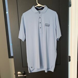 Greyson Clothiers Men's Light Blue Polo Size Large